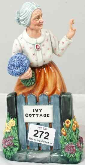 Appraisal: Royal Doulton Prototype Figure Thank You with Ivy Cottage from