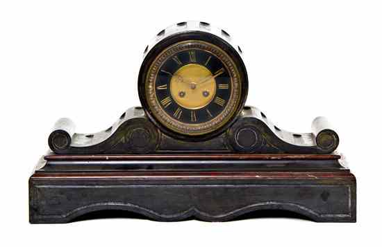 Appraisal: A French Marble Mantel Clock having a circular dial with