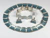 Appraisal: JEWELRY SUITE - Mexican sterling and enamel suite a necklace