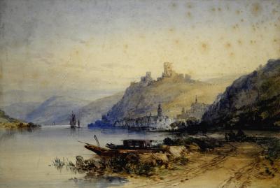 Appraisal: ATTRIBUTED TO WILLIAM CALLOW Schloss Knackhausen On the Rhine unsigned