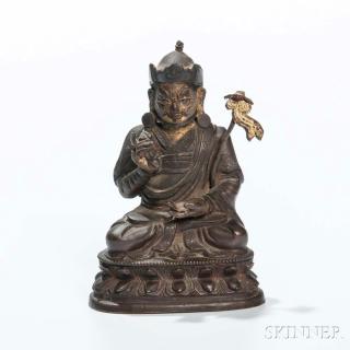 Appraisal: Bronze Figure of Padmasambhava Bronze Figure of Padmasambhava Tibet th