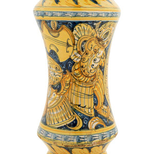 Appraisal: An Italian Majolica Vase th th Century Height inches