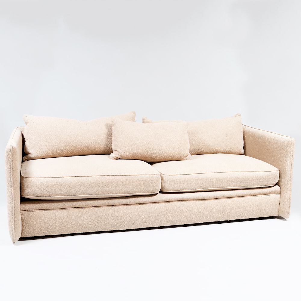 Appraisal: Bonde Beige Sofa x x in Condition Minor wear throughout