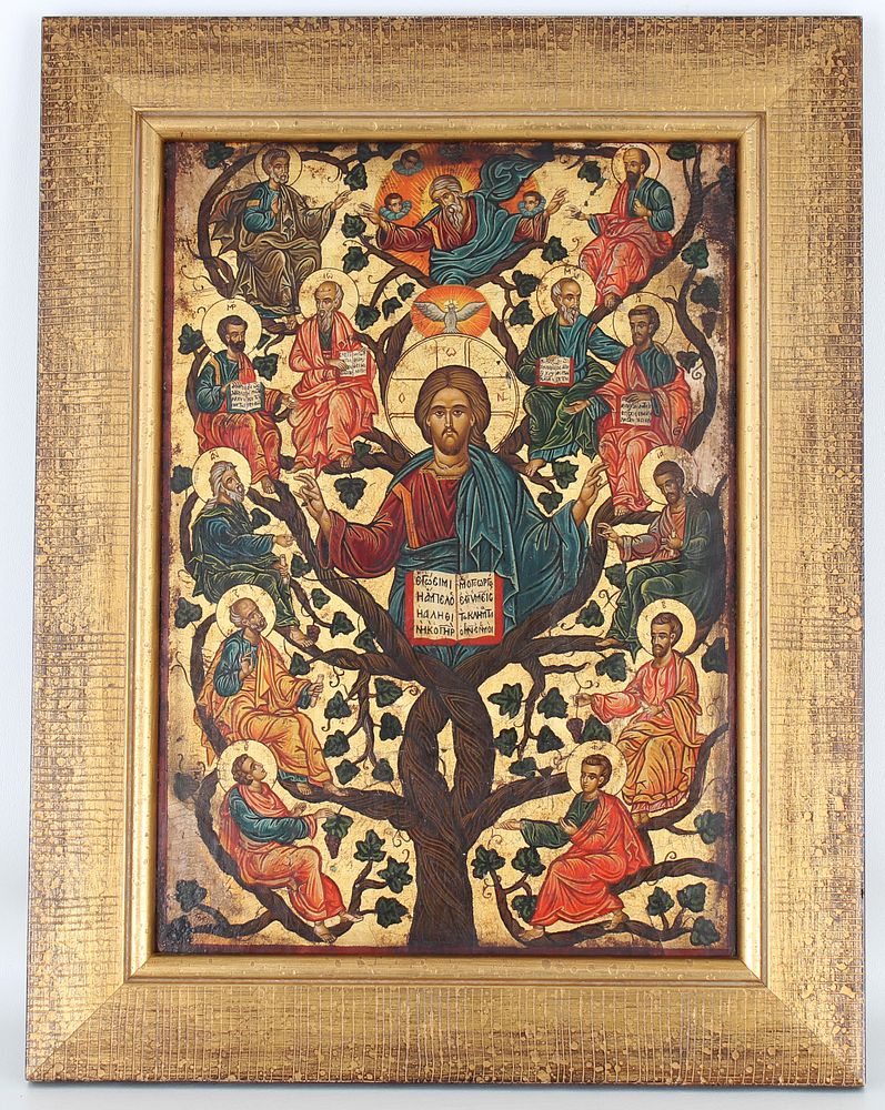 Appraisal: th C Figural Russian Icon th C Figural Russian Icon