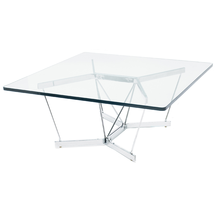 Appraisal: George Nelson Catenary coffee table by Herman Miller c square