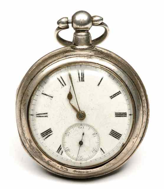 Appraisal: A SILVER PAIR CASE POCKET WATCH with white enamelled dial