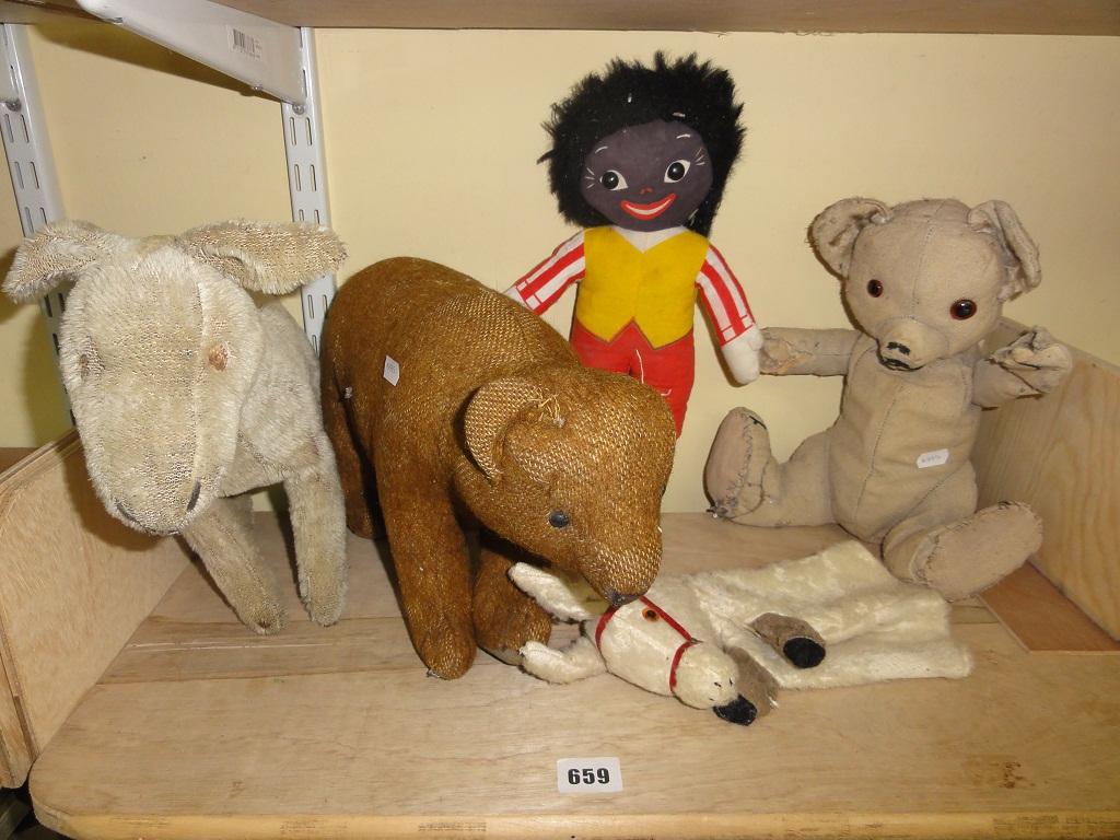 Appraisal: A small collection of early th century soft toys including