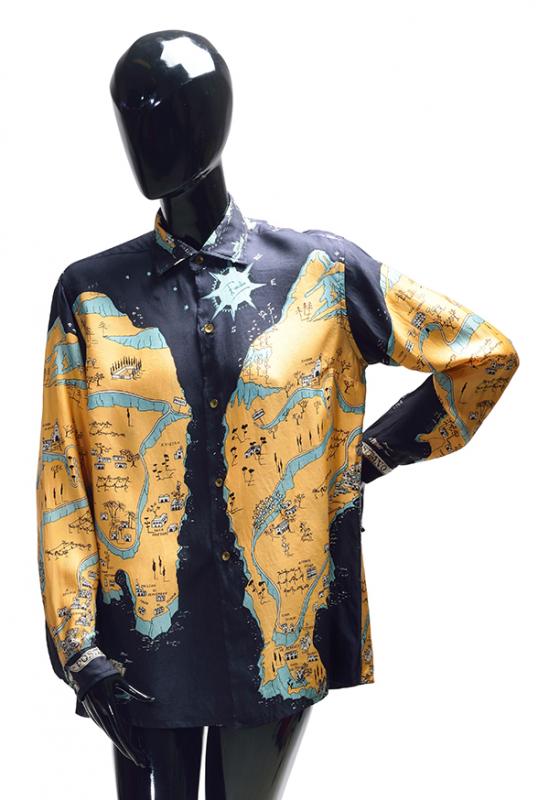 Appraisal: A 'S PUCCI 'EMILIO OF CAPRI' BLOUSE Silk fabric with