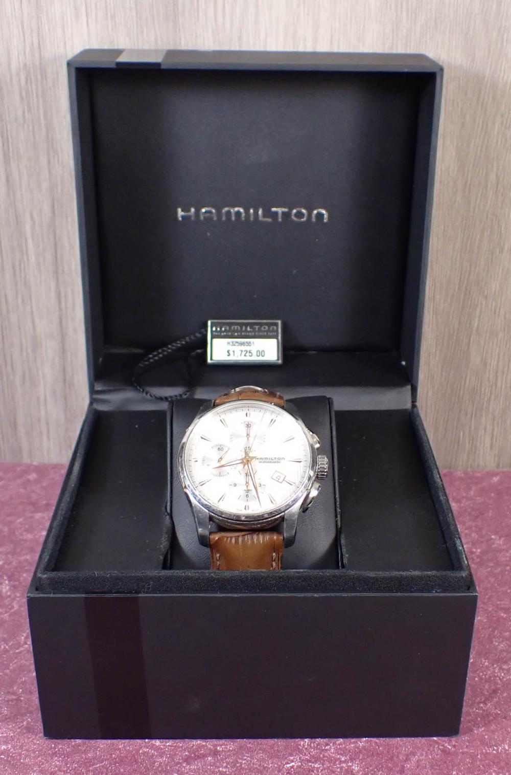 Appraisal: HAMILTON JAZZ MASTER AUTOMATIC CHRONOGRAPH WRISTWATCH having hour minute dial