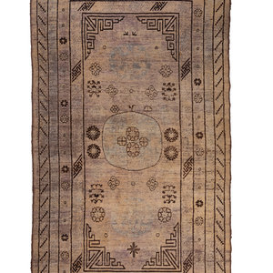 Appraisal: A Samarkand Wool Carpet First Quarter th Century feet inches