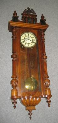 Appraisal: A VIENNA WALL CLOCK late th century the two train