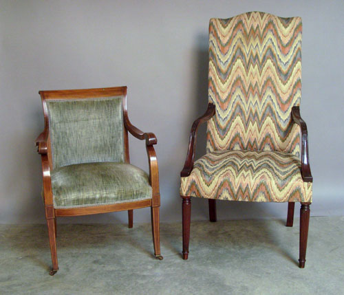 Appraisal: Two Federal style mahogany arm chairs