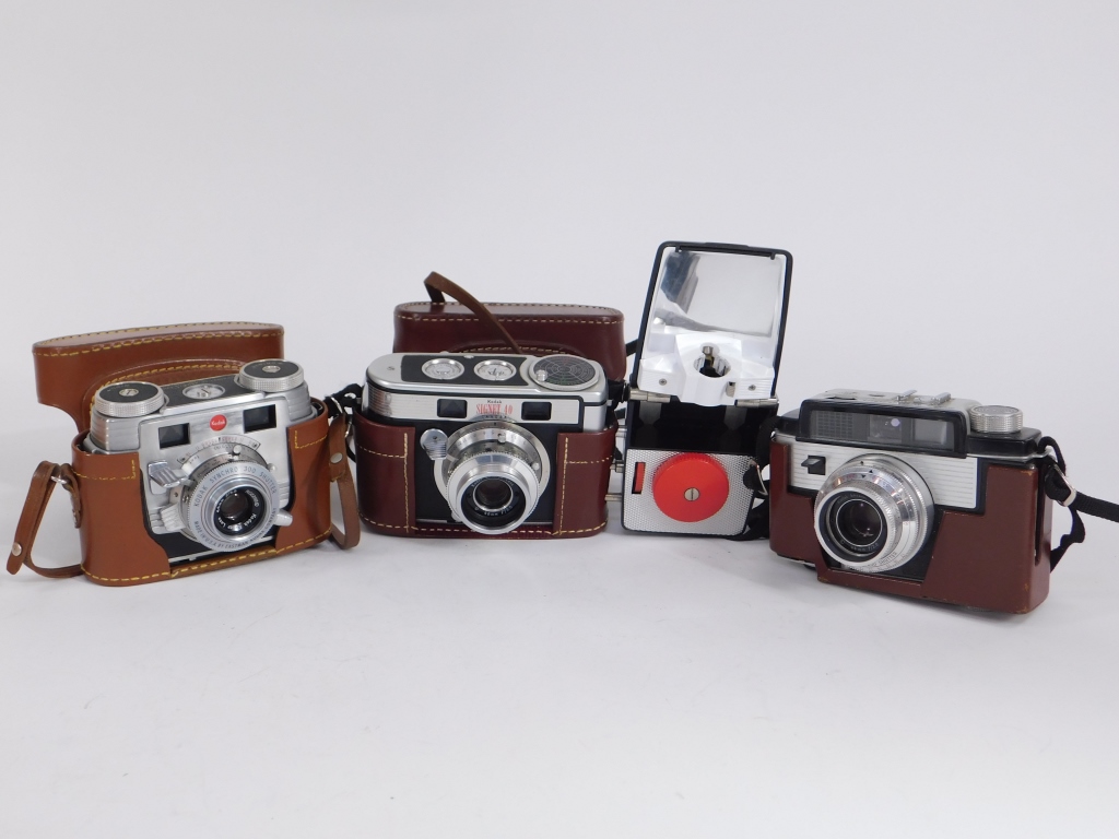 Appraisal: GROUP OF KODAK SIGNET RANGEFINDER CAMERAS Group of Kodak Signet