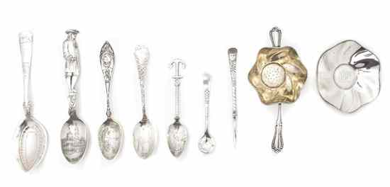 Appraisal: A Collection of Six Sterling Silver Commemorative Teaspoons together with