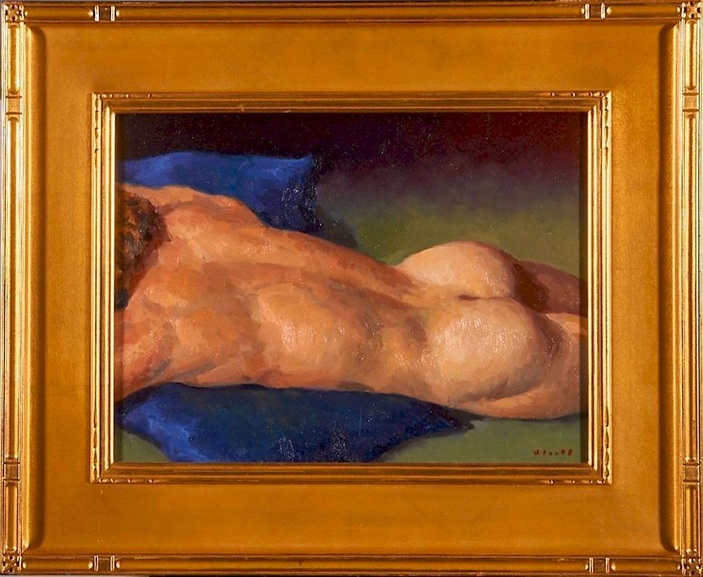 Appraisal: Gregory Hull born Artist Gregory Hull Title Male Nude Signature