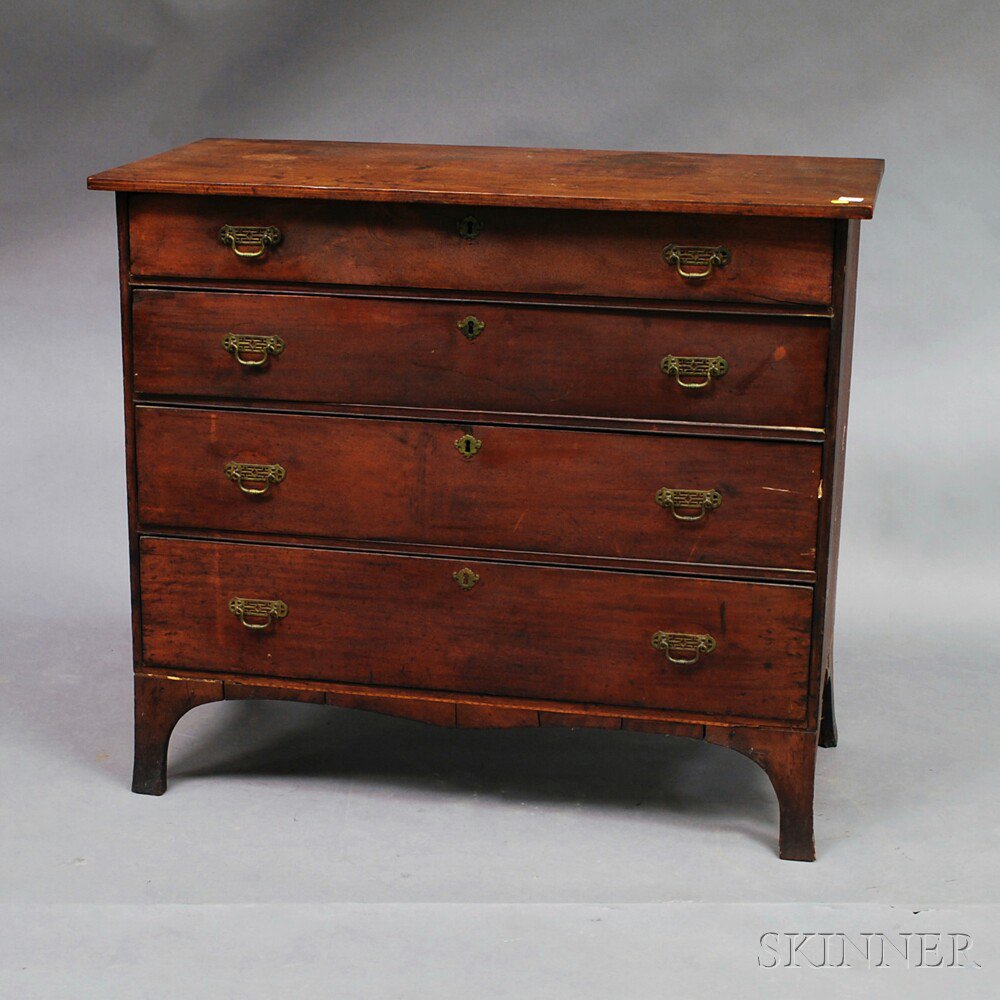 Appraisal: Federal Inlaid Walnut Chest of Drawers America early th century