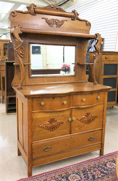 Appraisal: LATE VICTORIAN OAK SIDEBOARD Burt Brothers Furniture Co Philadelphia Pa