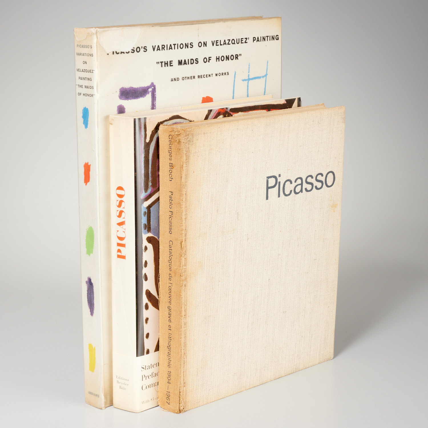 Appraisal: VOLS VINTAGE PICASSO ART BOOKS Includes Picasso's Variations on Valazquez'