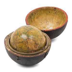 Appraisal: A Newton Son Three-Inch Terrestrial Pocket Globe London First Half