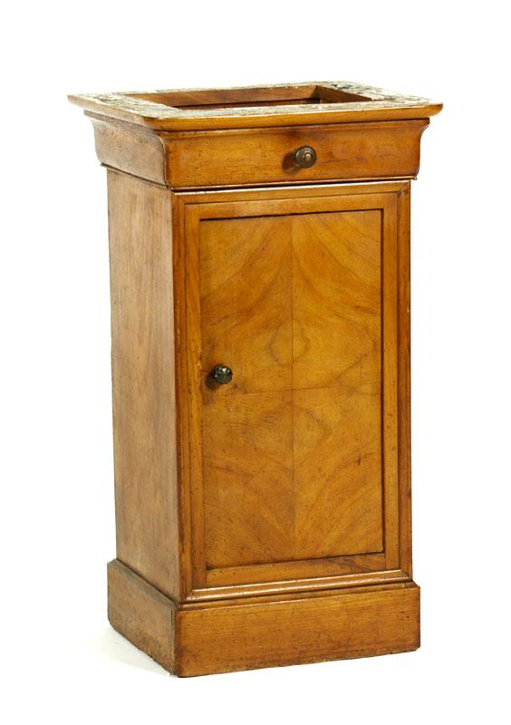 Appraisal: - English Night Stand English night stand with drawer h