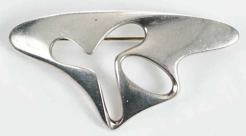 Appraisal: Georg Jensen Sterling Brooch design Henning Koppel - x -