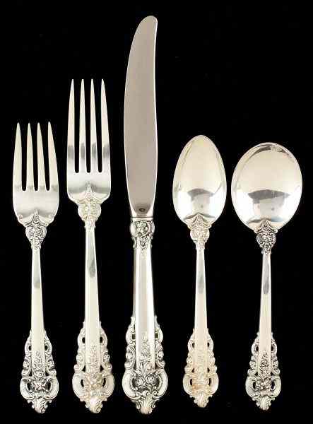 Appraisal: Set of Wallace ''Grande Baroque'' Sterling Flatware pieces to include