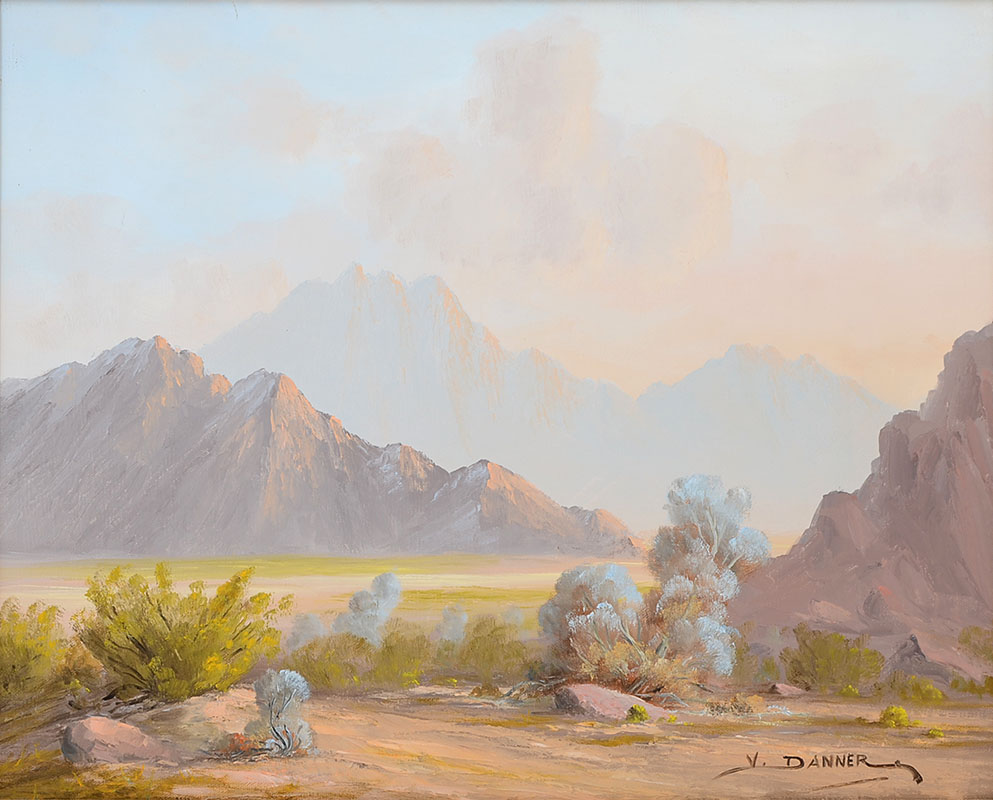 Appraisal: DANNER Vance Weller American - Southwest Desert Landscape Oil on