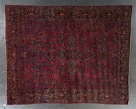 Appraisal: Antique Sarouk rug Persia circa x Estimate - Slight wear