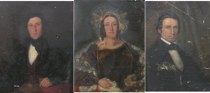 Appraisal: Unknown Artist American th Century Portraits of a Couple Oil