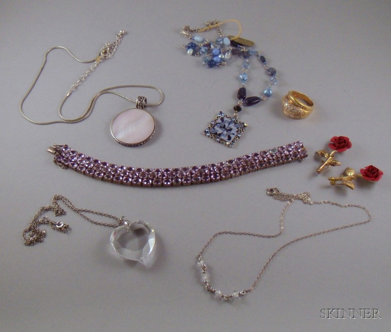 Appraisal: Small Group of Assorted Sterling Silver and Other Costume Jewelry