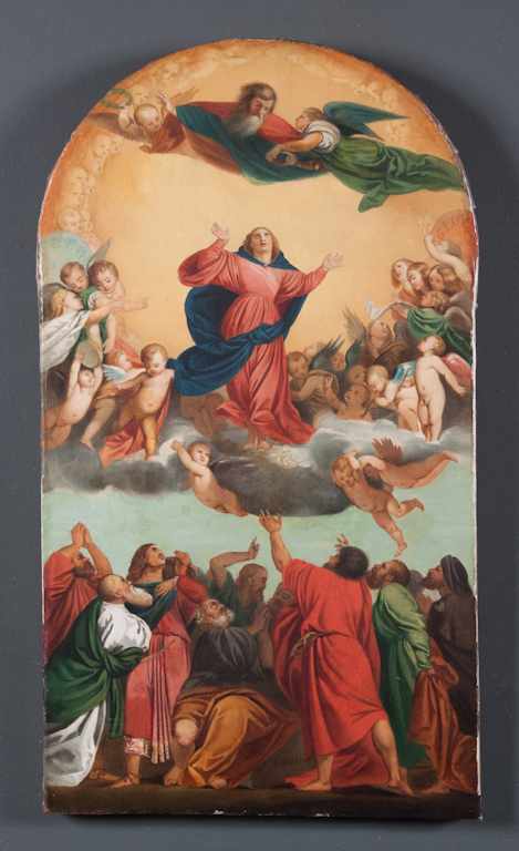 Appraisal: After Titian th century Assumption of the Virgin oil on