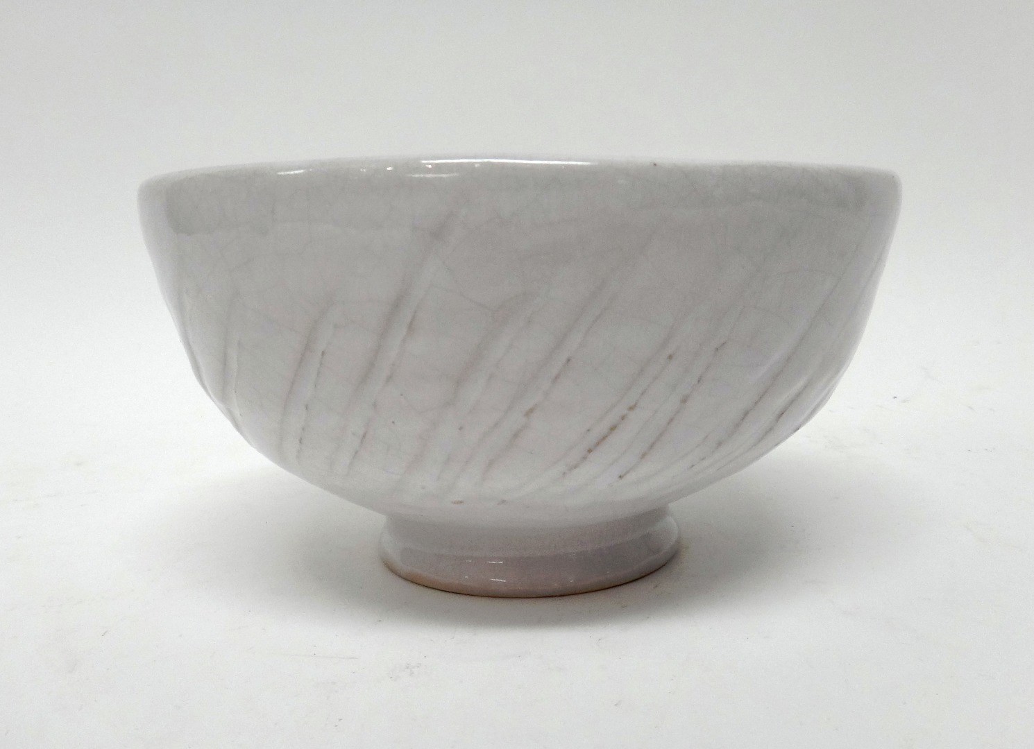 Appraisal: A stoneware footed bowl by Fujio Koyama - with monochrome