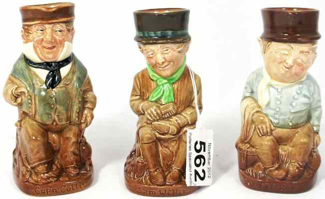 Appraisal: Royal Doulton Dickens Small Toby Jugs Captain Cuttle D Sam