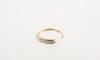 Appraisal: LADY'S RING - K yellow gold anniversary ring channel set