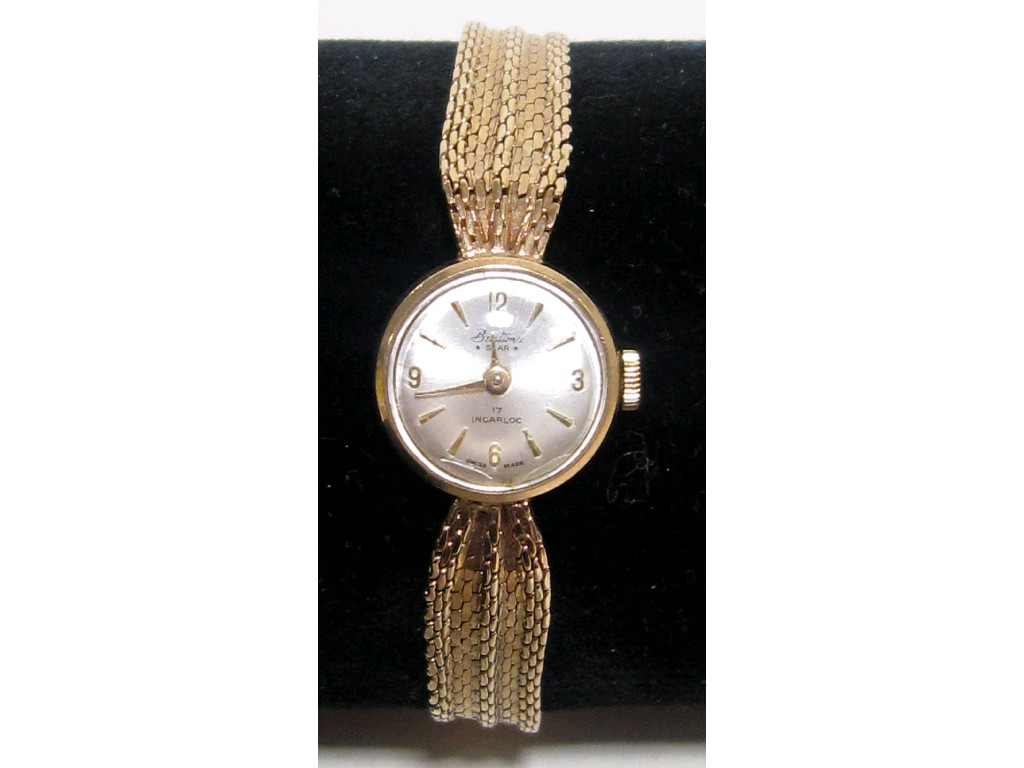 Appraisal: Ladies ct gold Bentima wrist watch with integral ct gold