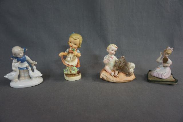 Appraisal: Vintage Bisque Porcelain Young Child Figurines 's- 's Fine bisque