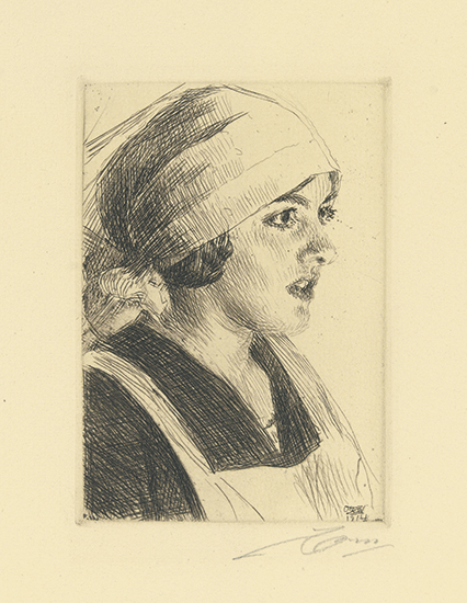 Appraisal: ANDERS ZORN Gulli I Etching x mm x inches full