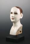 Appraisal: LATE TH C SANTOS BUST - Polychrome Portrait with painted