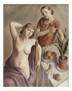 Appraisal: Robert Brackman Young Women Robert Brackman Ukranian-American - Modernist depiction