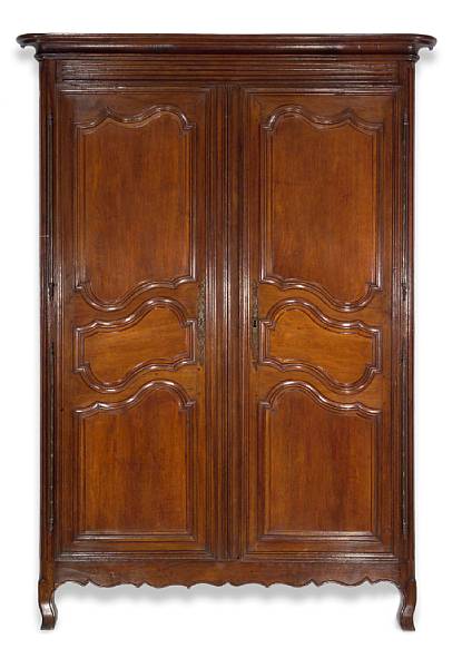 Appraisal: A pair of Louis XV oak doors in frame mid