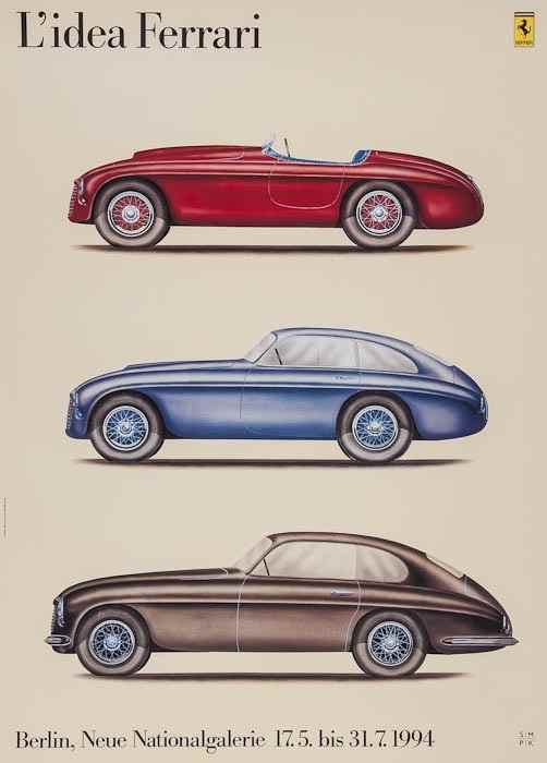 Appraisal: ANONYMOUS L'IDEA FERRARI offset lithograph in colours cond A- printed