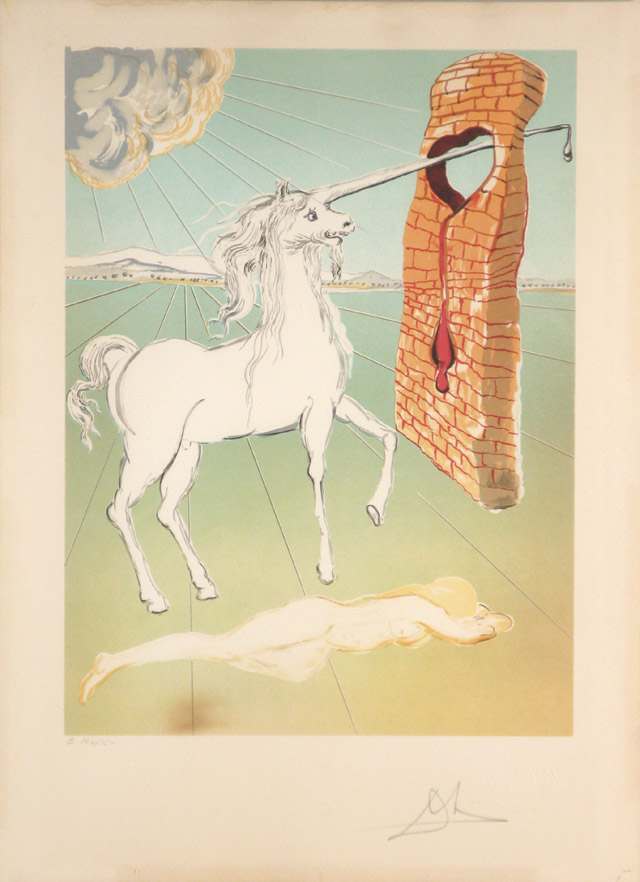 Appraisal: SALVADOR DALI ORIGINAL STONE COLOR LITHOGRAPH Spain - from his