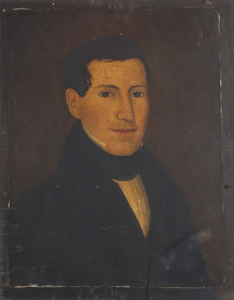 Appraisal: Oil on Panel Portrait of a Gentleman early th Century