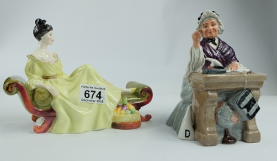 Appraisal: Royal Doulton lady figures At Ease HN and School Marm