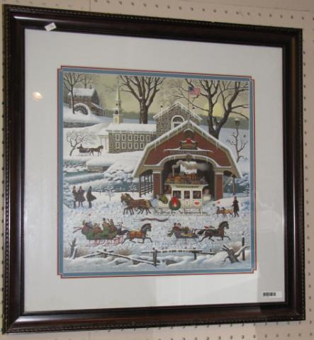 Appraisal: Charles Wysocki Limited Edition Print ''Thunder Island Falls'' Penciled signed