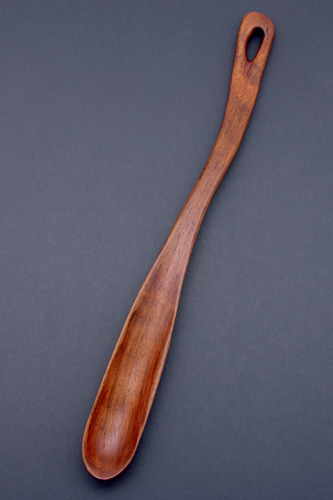 Appraisal: WHARTON ESHERICK Carved walnut ladle Incised W E