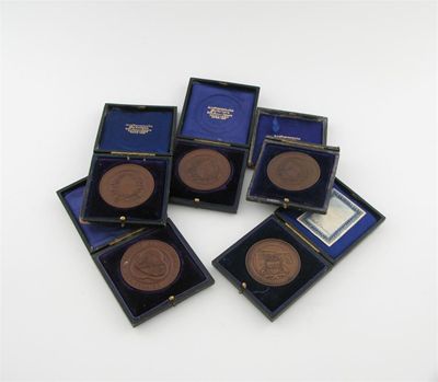 Appraisal: Edinburgh University bronze award medals by A Kirkwood awarded to