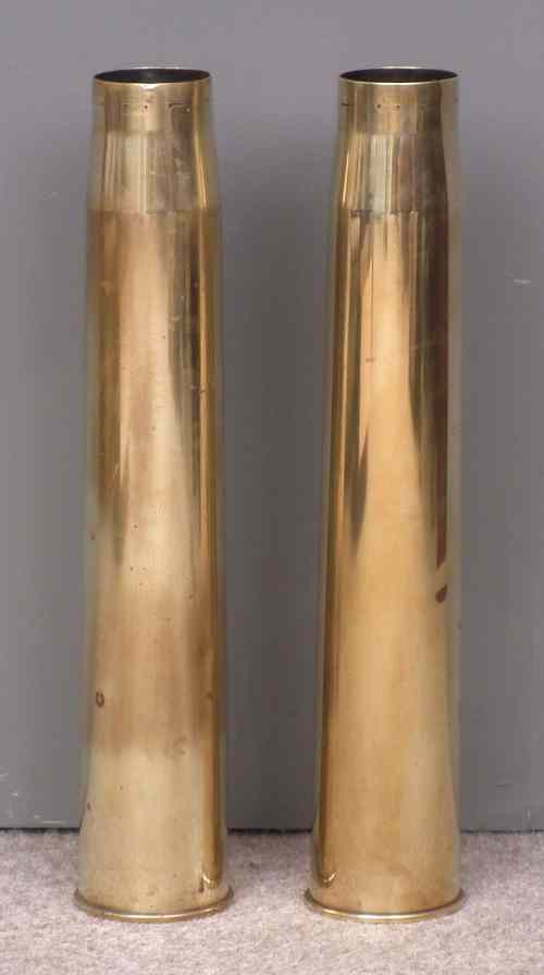 Appraisal: A pair of Second World War brass shell cases each