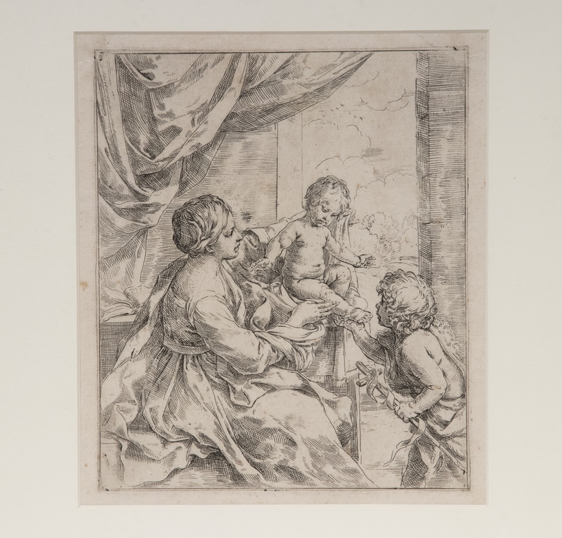 Appraisal: GUIDO RENI ITALY - Madonna and Child at a table