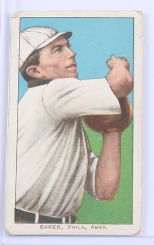 Appraisal: T- baseball card of Baker Philadelphia Card has Sweet Caporal